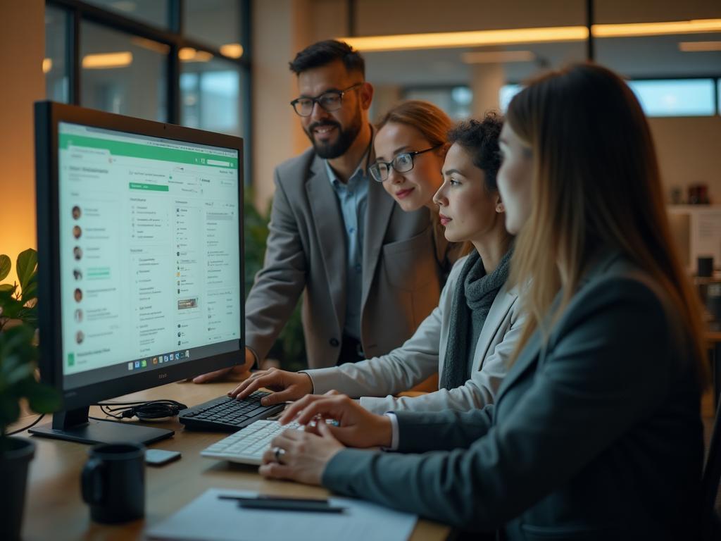 Institución educativa usando Funnelchat